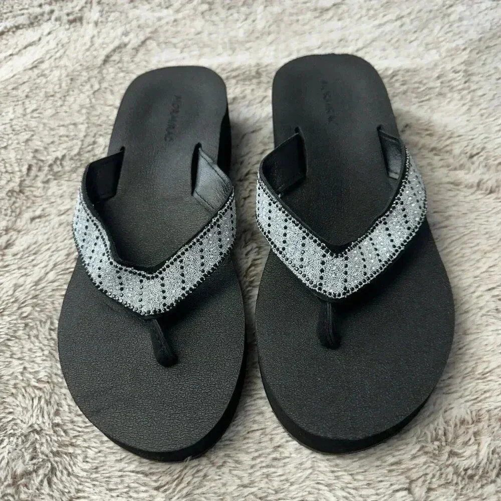 Womens Braid Comfortable Arch Support Flip Flops Soft Cushion Sandals - Size 9